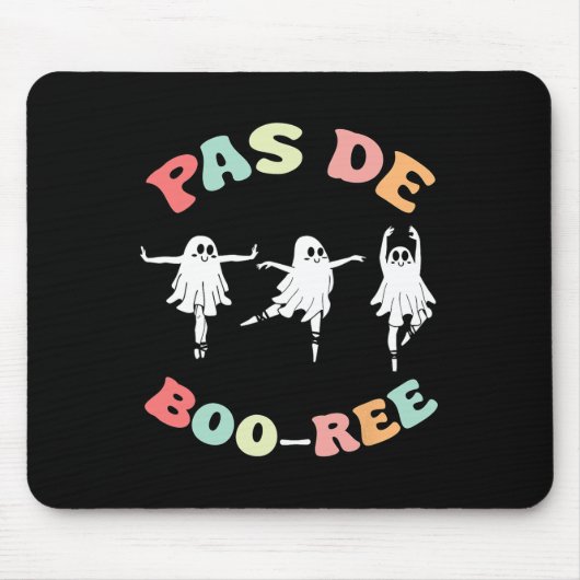 Pas De Boo-ree Ghost Ballet Dancer Halloween Dance Mousepad (Vorne)
