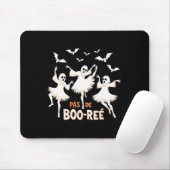 Pas De Boo-rée Ghost Ballet Dancer Halloween Dance Mousepad (Mit Mouse)