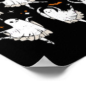 Pas De Boo-rée Ghost Ballet Dancer Halloween Dance Poster (Ecke)