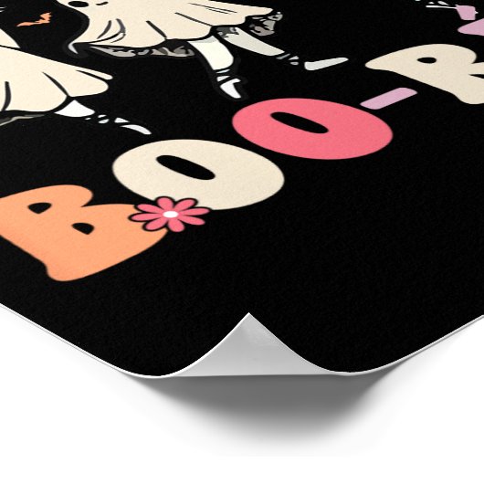 Pas De Boo-rée Ghost Ballet Dancer Halloween Dance Poster (Ecke)