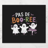 Pas de BOO-ree Ghost Ballet Dancer Lehrer Bierflaschenetikett (Einzelnes Label)