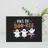 Pas de BOO-ree Ghost Ballet Dancer Lehrer Einladung (Stehend Vorderseite)
