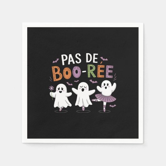 Pas de BOO-ree Ghost Ballet Dancer Lehrer Serviette (Vorderseite)