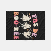 Pas De Boo-rée Ghost Byllet Dancer Halloween Dance Fleecedecke (Vorderseite (Horizontal))