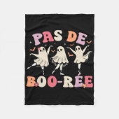 Pas De Boo-rée Ghost Byllet Dancer Halloween Dance Fleecedecke (Vorderseite)