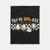 Pas De Boo-rée Ghost Byllet Dancer Halloween Dance Fleecedecke (Vorderseite)