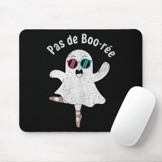 Pas De Boo-rée Niedlich Ballerina Ghost Funny Ball Mousepad (Mit Mouse)
