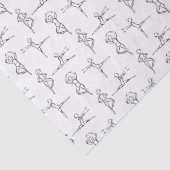 Pas De Doodle Ballerina Ballerina Tänzer Erwägung Seidenpapier (Detail)