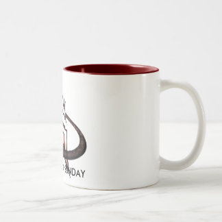 PAS-Logo-Tasse Zweifarbige Tasse
