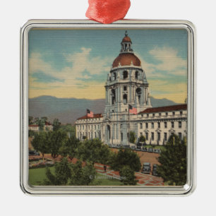 Pasadena, CA - Ansicht von Rathaus u. Silbernes Ornament
