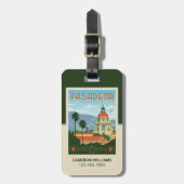 Pasadena, CA Gepäckanhänger (Vorderseite vertikal)