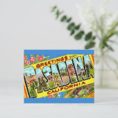 Pasadena CA Grußkarte Postkarte (Stehend Vorderseite)