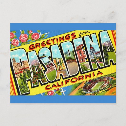 Pasadena CA Grußkarte Postkarte (Vorderseite)