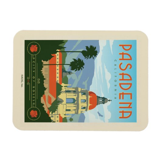 Pasadena, CA Magnet (Horizontal)