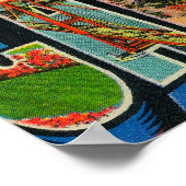 Pasadena, California - Large Letter Scenes Poster (Ecke)