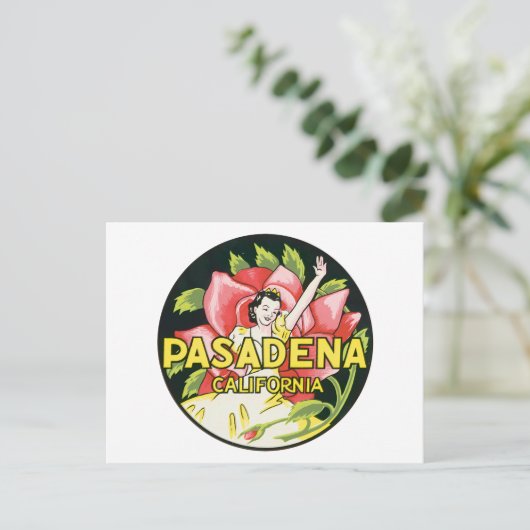 Pasadena California Postkarte (Stehend Vorderseite)