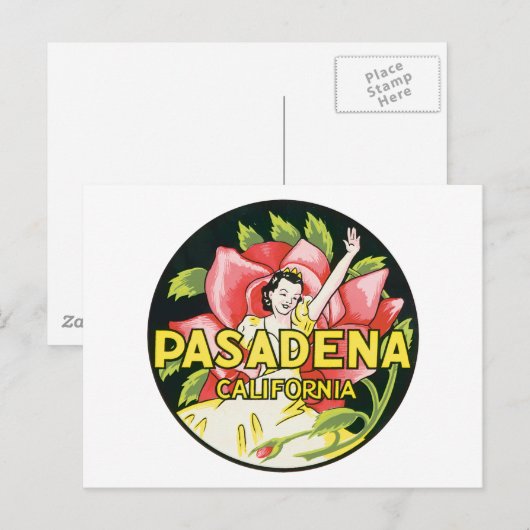 Pasadena California Postkarte (Vorne/Hinten)
