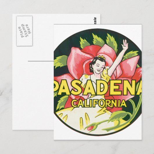 Pasadena California Postkarte (Vorne/Hinten)