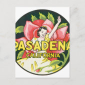 Pasadena California Postkarte (Vorderseite)