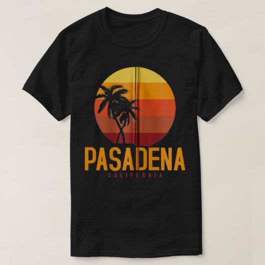 Pasadena California Retro-Geschenk Zip T-Shirt (Design vorne)
