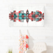 Pasadena California Skyline Banner (Insitu)