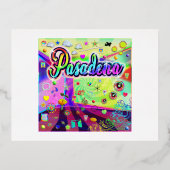 Pasadena Cool Energy Postcard Folien Feiertagspostkarte (Vorderseite)