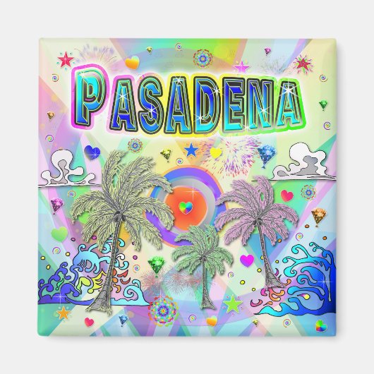 Pasadena Deep Dream Magnet (Vorne)