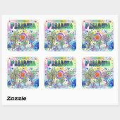 Pasadena Deep Dream Sticker (Blatt)