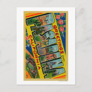 Pasadena, Kalifornien - Große Briefszenen Postkarte