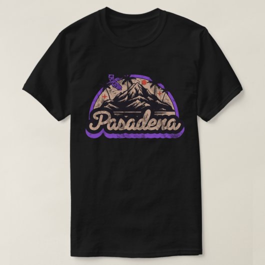 Pasadena, Kalifornien T-Shirt (Design vorne)