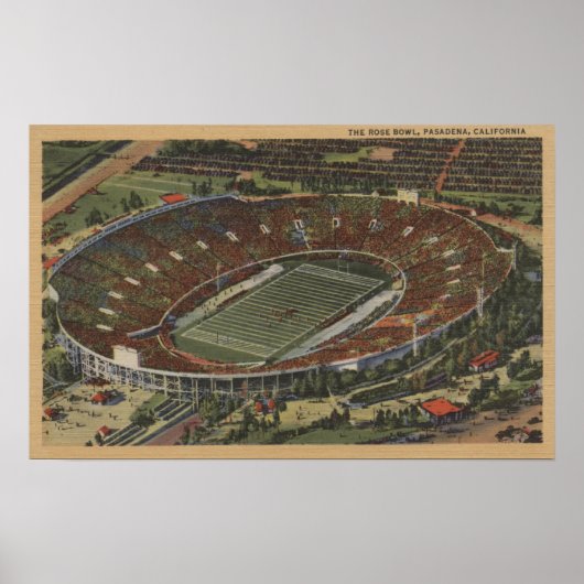 Pasadena, Kalifornien - The Rose Bowl Poster (Vorne)