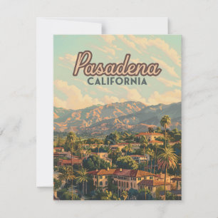 Pasadena Los Angeles Kalifornien Berge Karte