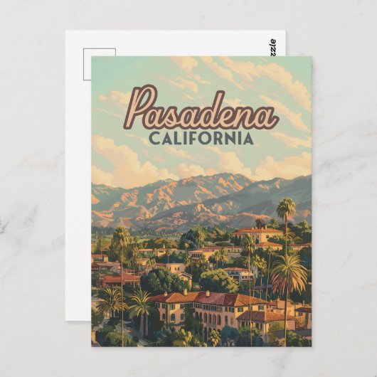 Pasadena Los Angeles Vintages California Postkarte (Vorne/Hinten)