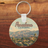 Pasadena Los Angeles Vintages California Schlüsselanhänger (Rückseite)