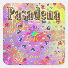 Pasadena Lucky Golden Sticker