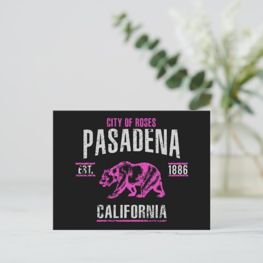 Pasadena Postkarte (Stehend Vorderseite)