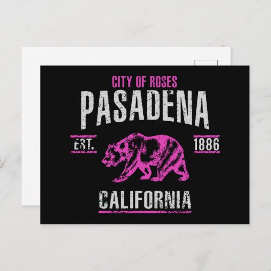 Pasadena Postkarte (Vorne/Hinten)