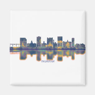 Pasadena Skyline Magnet