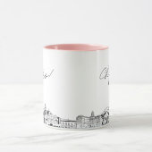 Pasadena Skyline Personalisierte Hochzeitscoffee-T Tasse (Zentrum)