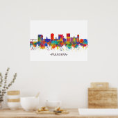 Pasadena Skyline Poster (Küche)