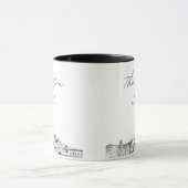 Pasadena Skyline Sketch Simple Custom Wedding Tass Tasse (Zentrum)
