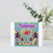 Pasadena Summer Liebe Postkarte (Stehend Vorderseite)