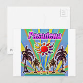 Pasadena Summer Liebe Postkarte (Vorne/Hinten)