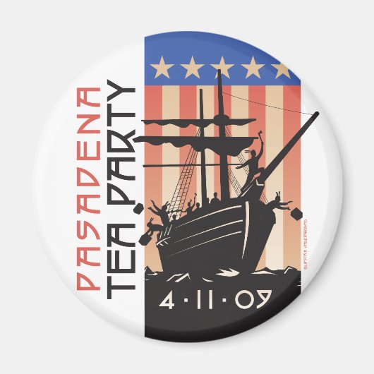 Pasadena Tea Party Magnet (Vorne)