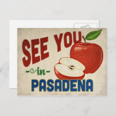 Pasadena Texas Apple - Vintage Travel Postkarte (Vorne/Hinten)
