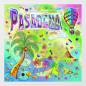 Pasadena Timeless Melody Window Clying Fensteraufkleber (Blatt)