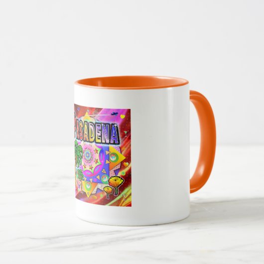 Pasadena Tropical Friends Tasse (VorderseiteRechts)