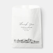 Pasadena Wedding Skyline Personalisierte Gevor Bag Geschenktütchen (Vorderseite)