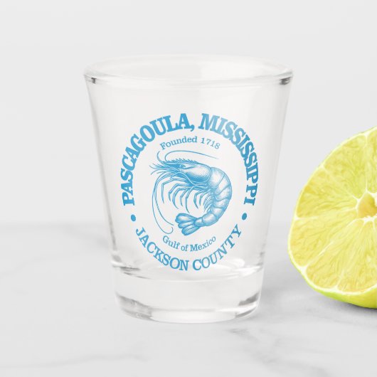 Pascagoula Schnapsglas (Vorderseite)