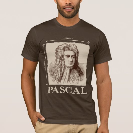 Pascal = 1 Newton pro Quadratmetermathewitz T-Shirt (Vorderseite)